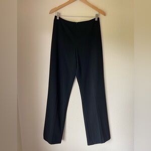 Cache Black Zippered Trousers, Size 10, Classic Wide Leg Vintage Elegant EUC